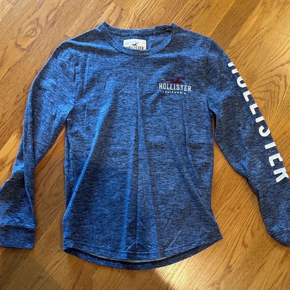 Hollister  Heather Blue Long Sleeve Tee